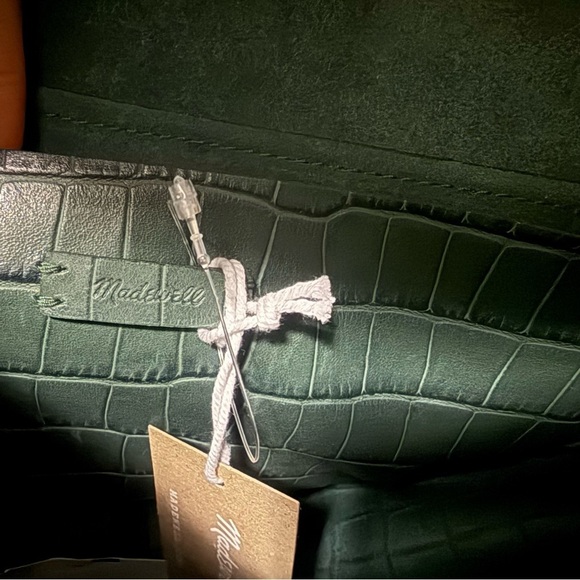 Madewell The Abroad Croc Embossed Leather Edition Crossbody Shoulder Bag - Picture 10 of 10